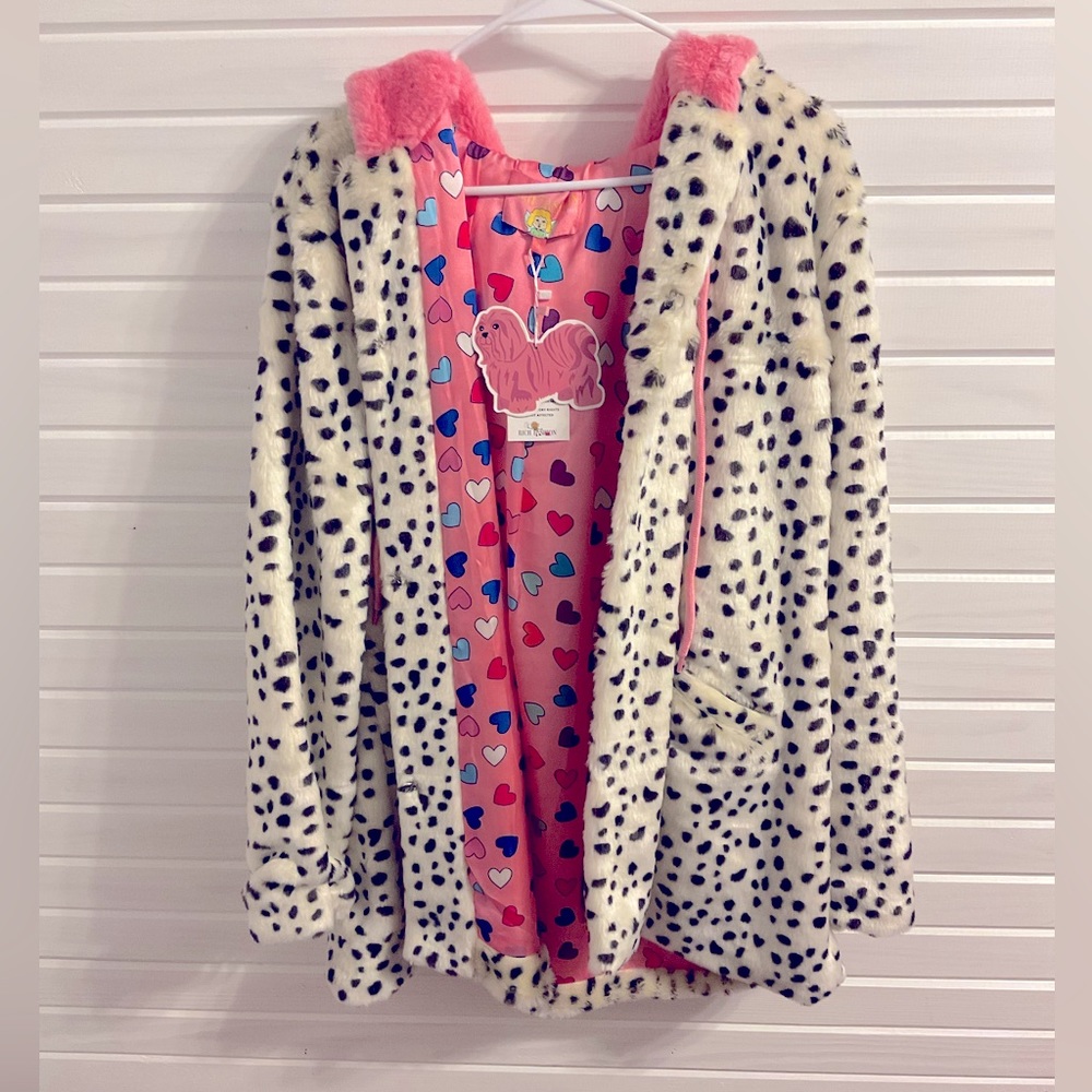 Rich Fashion Dalmatian Faux Fur Coat